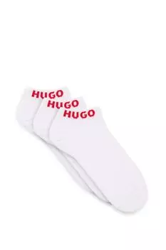 Набор из 3 пар хлопковых носков с логотипом HUGO
