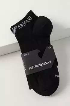 Набор из 3 пар хлопковых укороченных носков EMPORIO ARMANI