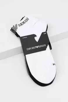 Набор из 3 пар хлопковых укороченных носков EMPORIO ARMANI