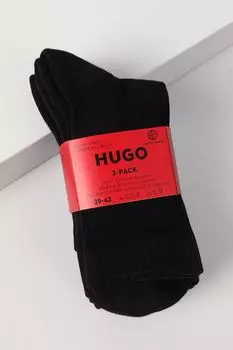 Набор из 3 пар классических хлопковых носков HUGO