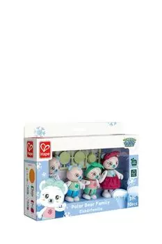 Набор из 4 фигурок животных Семья белых медведей Hape