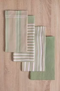 Набор из 4 кухонных полотенец Multilines Tiseco