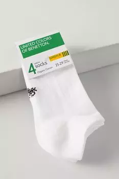 Набор из 4 пар хлопковых носков Benetton Undercolors