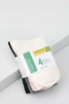 Набор из 4 пар хлопковых носков Benetton Undercolors