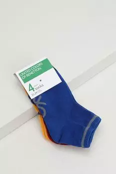 Набор из 4 пар хлопковых носков Benetton Undercolors