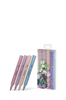 Набор из 4 текстмаркеров Visioline V-17 Mini Flex Manga ErichKrause