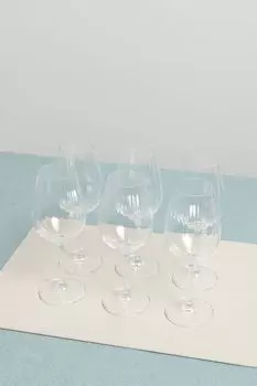 Набор из 6 бокалов для белого вина Sarah Waterfall Bohemia Royal Crystal
