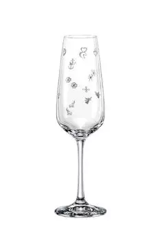 Набор из 6 бокалов для шампанского Cookies 190 мл Crystalex