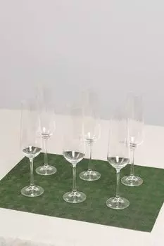 Набор из 6 бокалов для шампанского Crystalex