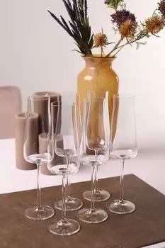 Набор из 6 фужеров для шампанского Alex Crystalex