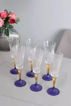 Набор из 6 хрустальных бокалов для красного вина Gipsy Rcr