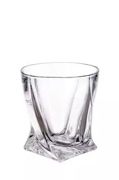 Набор из 6 хрустальных стаканов для воды Quadro Crystalite Bohemia