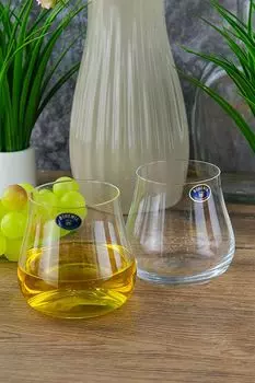 Набор из 6 хрустальных стаканов для виски Limosa Crystalite Bohemia