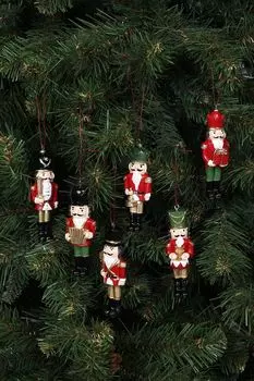 Набор из 6 новогодних украшений Nutcracker COINCASA