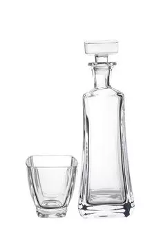 Набор из 6 стаканов и графина для виски из хрусталя Arezzo Crystalite Bohemia