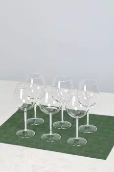 Набор из 6 стеклянных бокалов COINCASA