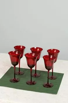 Набор из 6 стеклянных бокалов COINCASA