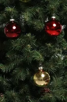 Набор из 6 стеклянных елочных шаров Triumph Nord