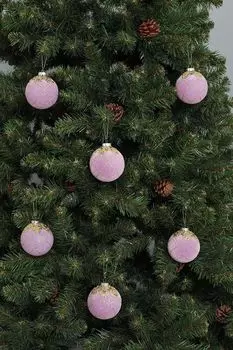 Набор из 6 стеклянных шаров с напылением Triumph Nord