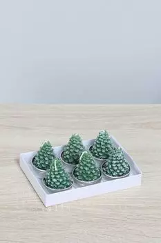 Набор из 6 свечей Ели COINCASA