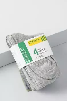 Набор из четырех пар хлопковых носков Benetton Undercolors