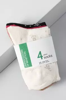 Набор из четырех пар классических носков Benetton Undercolors