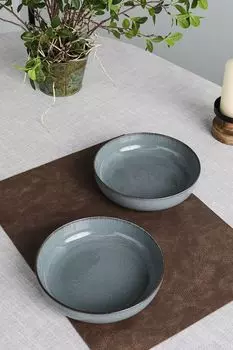 Набор из двух фарфоровых суповых тарелок Kolibri 21maison