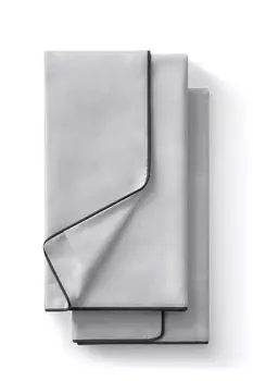 Набор из двух хлопковых антибактериальных наволочек Antibacterial Beauty Благородное серебро Soft Silver