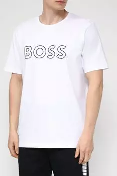 Набор из двух хлопковых футболок с принтом BOSS