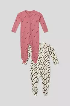 Набор из двух хлопковых комбинезонов Artie