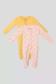 Набор из двух хлопковых комбинезонов с принтом Artie