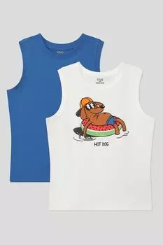 Набор из двух хлопковых маек OVS