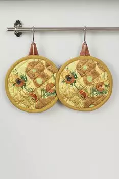 Набор из двух хлопковых прихваток с принтом Beddinghouse