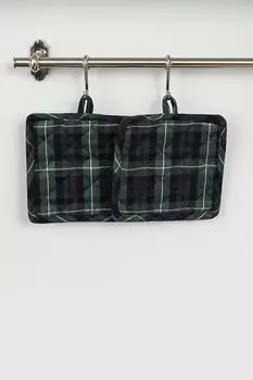 Набор из двух хлопковых прихваток Tartan Dark COINCASA