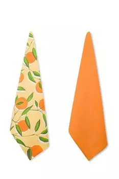Набор из двух кухонных полотенец Oranges COINCASA