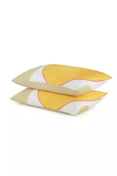 Набор из двух наволочек из сатина с авторским принтом Freak Fruit Tkano