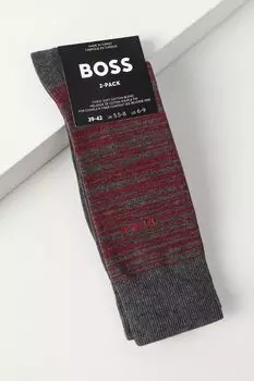 Набор из двух пар хлопковых классических носков BOSS