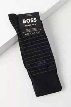 Набор из двух пар хлопковых классических носков BOSS