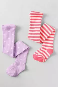 Набор из двух пар хлопковых колготок Bogi