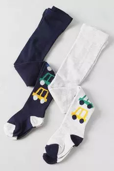 Набор из двух пар хлопковых колготок Bogi