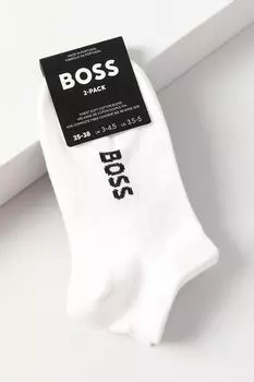 Набор из двух пар хлопковых укороченных носков BOSS