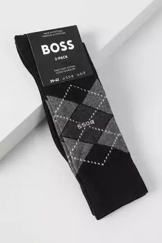Набор из двух пар классических носков с принтом BOSS