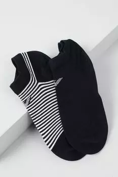 Набор из двух пар укороченных носков с принтом EMPORIO ARMANI