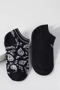 Набор из двух пар укороченных носков с принтом EMPORIO ARMANI