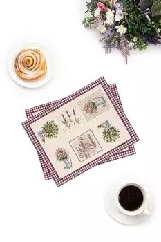 Набор из двух салфеток с принтом лаванда Le Gobelin