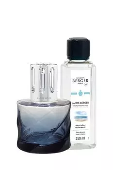 Набор из Лампы Берже Спираль Синяя и аромата Океанский Бриз Maison Berger Paris