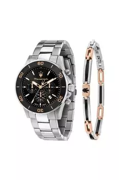 Набор из мужских часов и браслета COMPETIZIONE Maserati