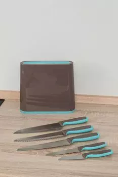 Набор из пяти ножей в блоке COINCASA