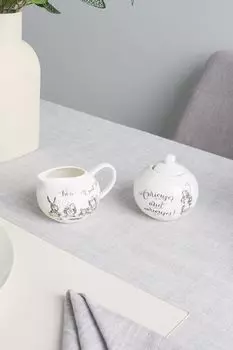 Набор из сахарницы и молочника Alice in Wonderland Kitchen Craft