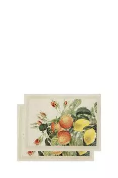 Набор из салфеток с принтом Апельсины и лимоны Le Gobelin
